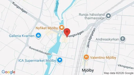 Apartments for rent i Mjölby - kort over placeringen