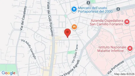 Apartments for rent i Roma Municipio XII – Monte Verde - kort over placeringen
