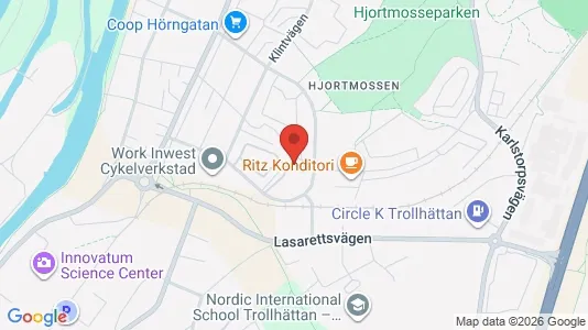 Apartments for rent i Trollhättan - kort over placeringen
