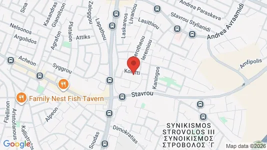 Apartments for rent i Nicosia Strovolos - kort over placeringen