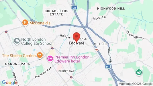 Apartments for rent i Edgware - Middlesex - kort over placeringen