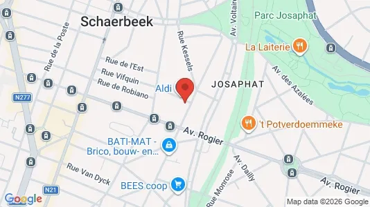 Apartments for rent i Brussels Schaarbeek - kort over placeringen