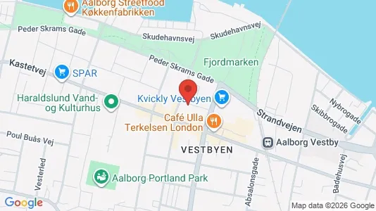Apartments for rent i Aalborg Center - kort over placeringen