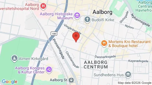 Apartments for rent i Aalborg Center - kort over placeringen