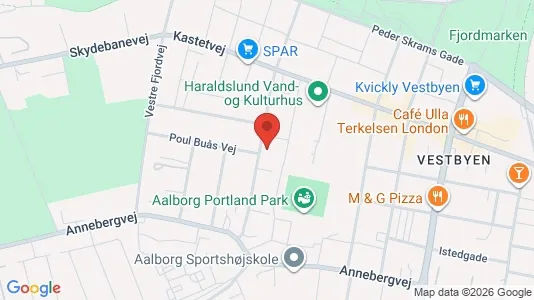 Apartments for rent i Aalborg Center - kort over placeringen
