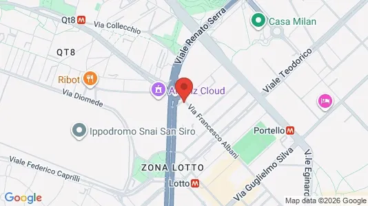 Rooms for rent i Milano Zona 7 - Baggio, De Angeli, San Siro - kort over placeringen
