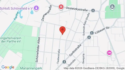 Apartments for rent i Leipzig - kort over placeringen