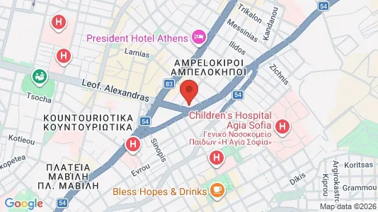 Apartments for rent in Athens Ampelokipoi - Photo from Google Street View