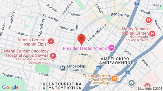Apartments for rent in Athens Ampelokipoi - Photo from Google Street View