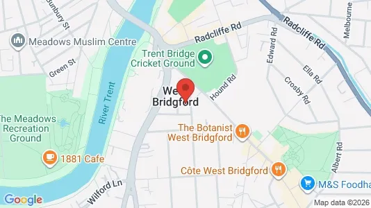 Apartments for rent i Nottingham - Nottinghamshire - kort over placeringen