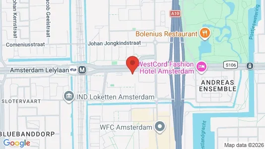 Apartments for rent i Amsterdam Slotervaart - kort over placeringen