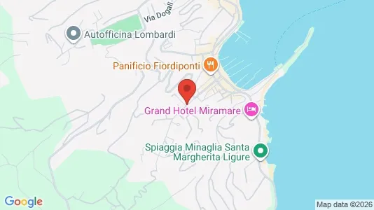 Apartments for rent i Santa Margherita Ligure - kort over placeringen