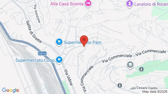 Apartments for rent i Trieste - kort over placeringen