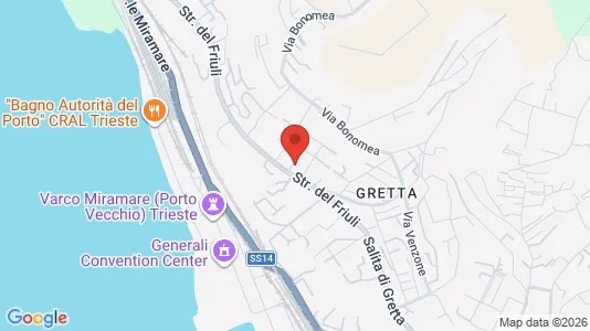 Apartments for rent i Trieste - kort over placeringen