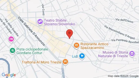 Apartments for rent i Trieste - kort over placeringen