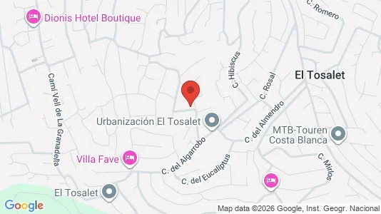 Apartments for rent i Jávea/Xàbia - kort over placeringen