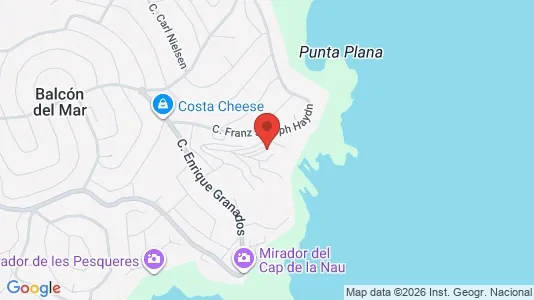 Apartments for rent i Jávea/Xàbia - kort over placeringen