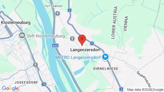 Apartments for rent i Langenzersdorf - kort over placeringen