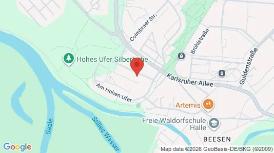 Apartments for rent i Halle (Saale) - kort over placeringen