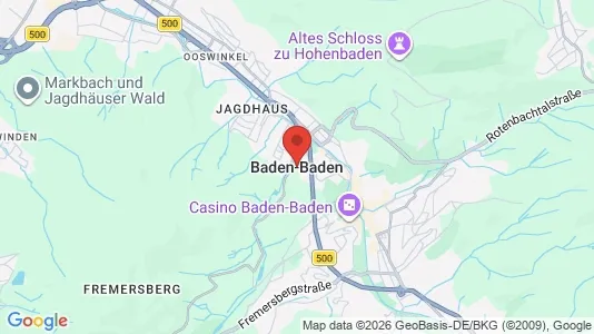 Apartments for rent in Baden-Baden - Photo from Google Street View