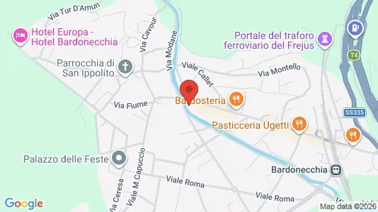 Apartments for rent i Bardonecchia - kort over placeringen