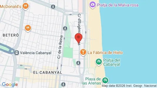 Apartments for rent i Valencia Poblats Marítims - kort over placeringen