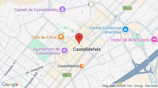 Apartments for rent in Castelldefels - Photo from Google Street View