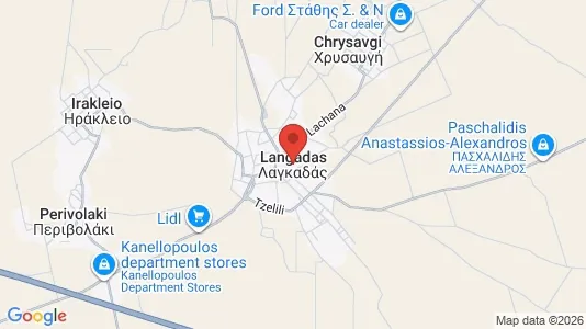 Apartments for rent i Lagkadas - kort over placeringen