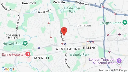 Apartments for rent i London W13 - kort over placeringen