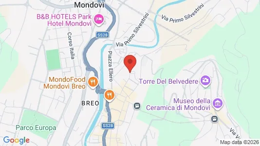 Apartments for rent i Mondovì - kort over placeringen