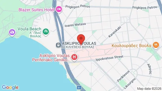Apartments for rent i Glyfada - kort over placeringen