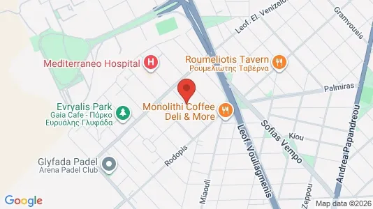 Apartments for rent i Glyfada - kort over placeringen
