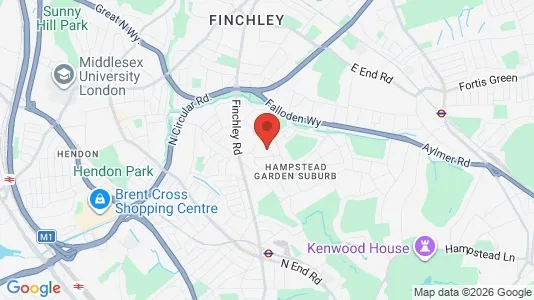 Apartments for rent i London NW11 - kort over placeringen