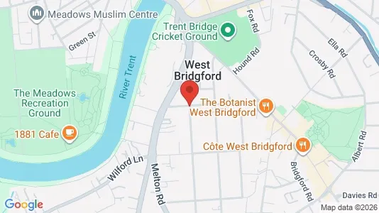 Apartments for rent i Nottingham - Nottinghamshire - kort over placeringen