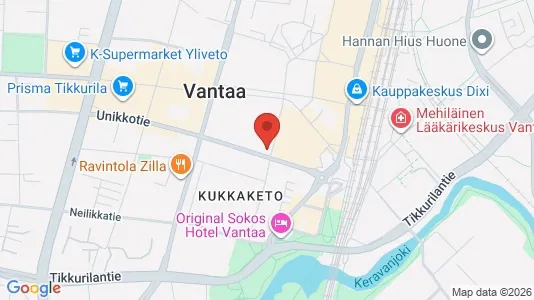 Apartments for rent i Vantaa - kort over placeringen