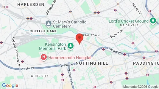 Apartments for rent i London W10 - kort over placeringen