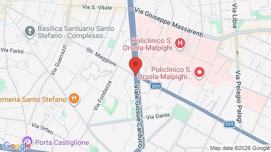 Apartments for rent i Bologna - kort over placeringen