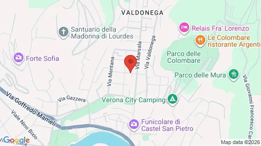 Rooms for rent i Verona - kort over placeringen