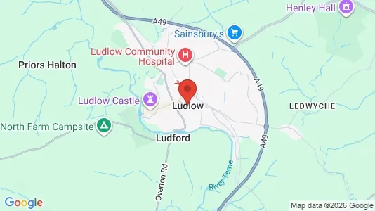 Apartments for rent i Ludlow - Shropshire - kort over placeringen