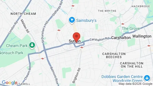 Apartments for rent i Sutton - Surrey - kort over placeringen