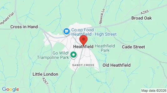 Apartments for rent i Heathfield - East Sussex - kort over placeringen