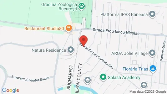 Apartments for rent i Voluntari - kort over placeringen