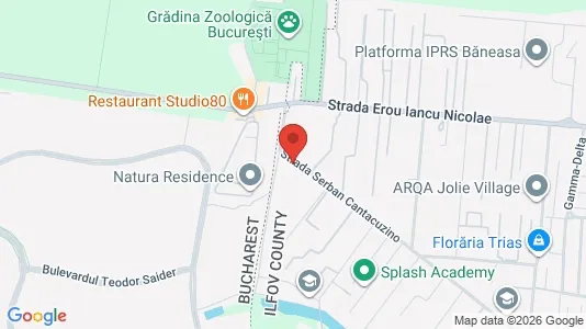 Apartments for rent i Voluntari - kort over placeringen
