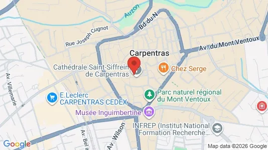 Apartments for rent i Carpentras - kort over placeringen