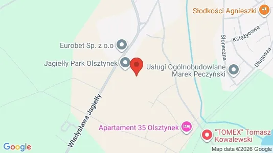 Apartments for rent i Olsztyński - kort over placeringen