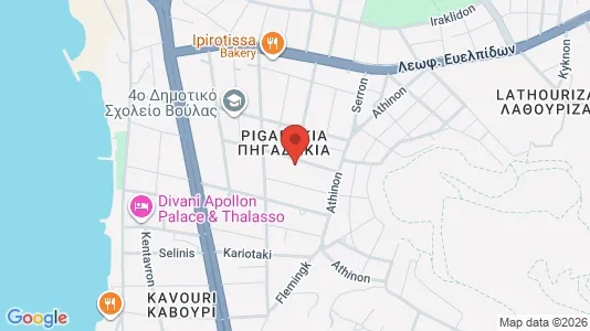 Apartments for rent i Glyfada - kort over placeringen