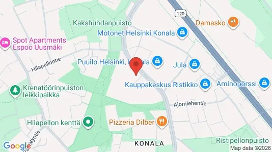 Apartments for rent i Helsinki Läntinen - kort over placeringen