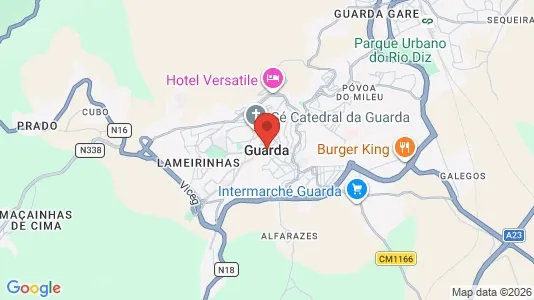 Apartments for rent i Guarda - kort over placeringen