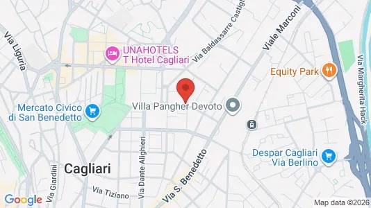 Rooms for rent i Cagliari - kort over placeringen