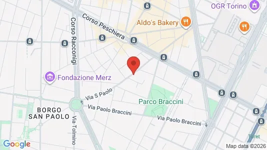 Apartments for rent i Turin - kort over placeringen